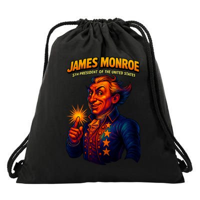 James Monroe The Presidential Chronicles Drawstring Bag