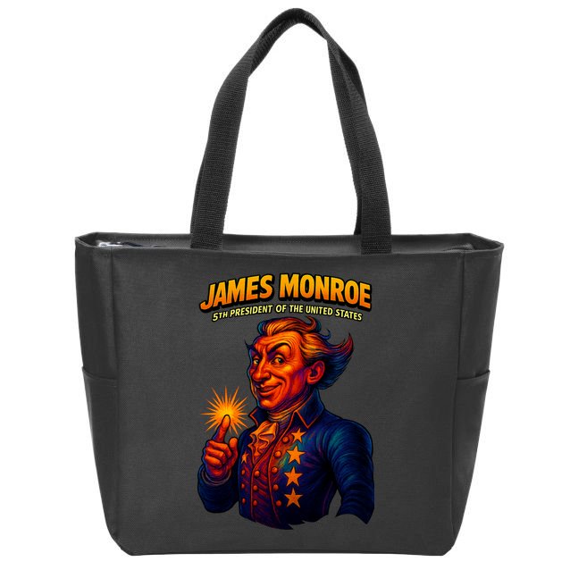 James Monroe The Presidential Chronicles Zip Tote Bag