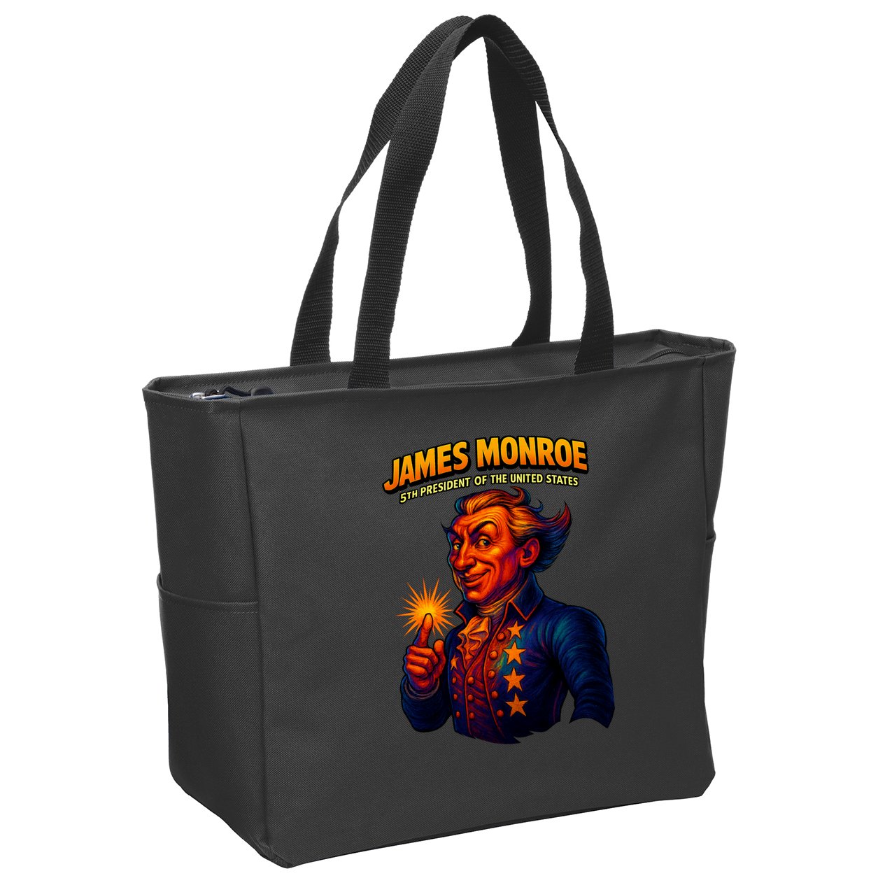 James Monroe The Presidential Chronicles Zip Tote Bag