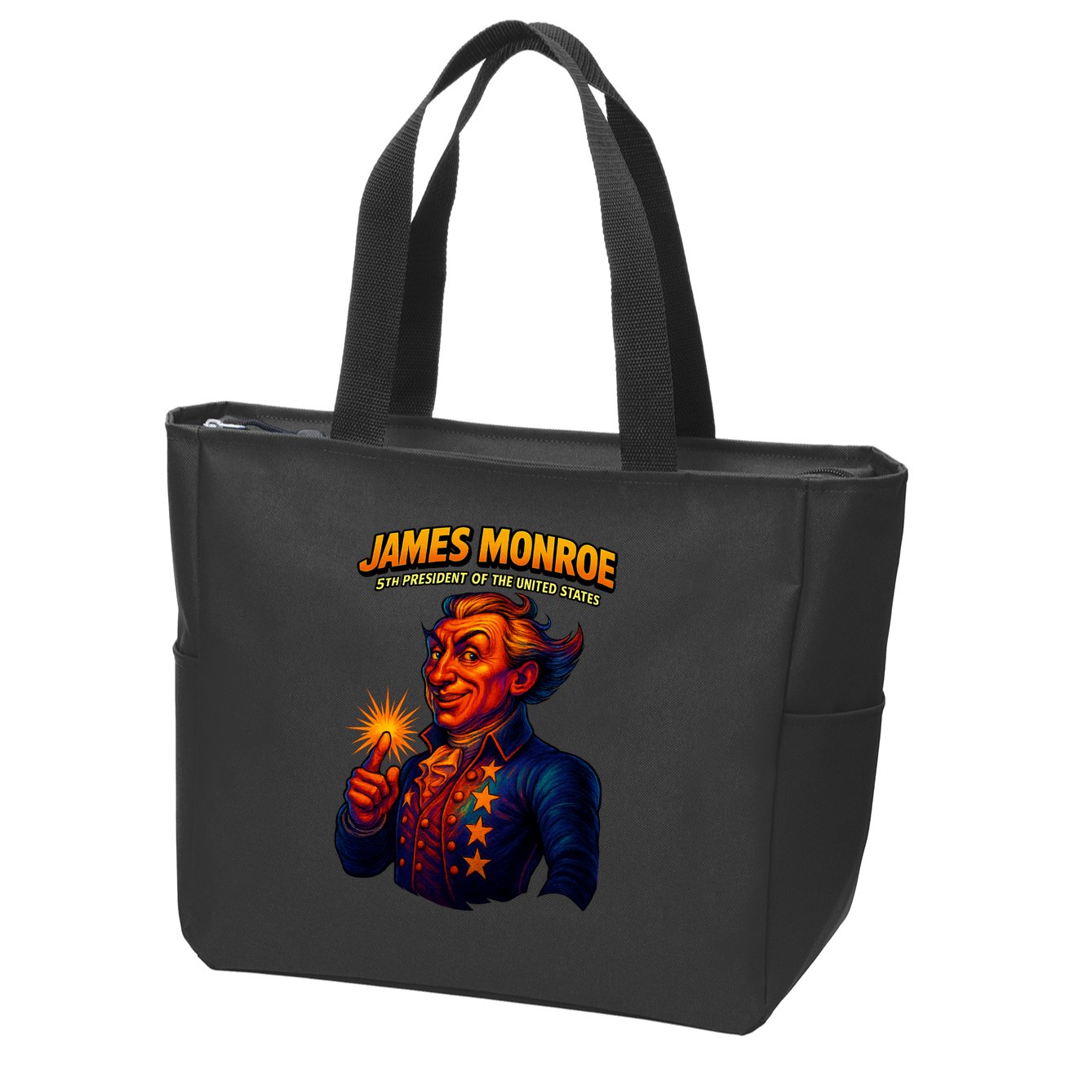 James Monroe The Presidential Chronicles Zip Tote Bag