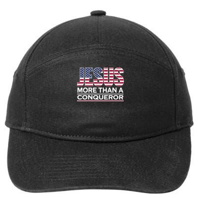Jesus More Than A Conqueror 7-Panel Snapback Hat