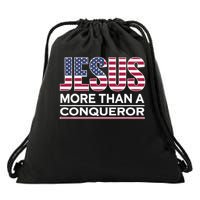 Jesus More Than A Conqueror Drawstring Bag