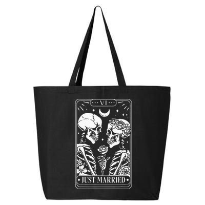 Just Married The Lovers Skeleton Couple Matching Halloween 25L Jumbo Tote