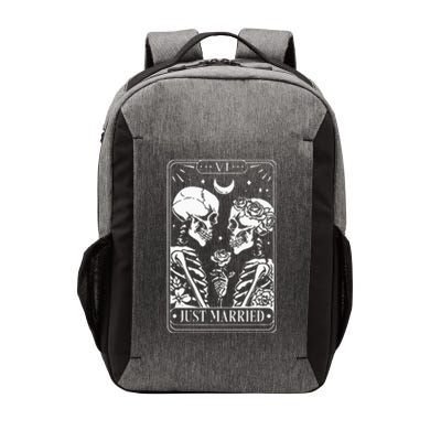 Just Married The Lovers Skeleton Couple Matching Halloween Vector Backpack