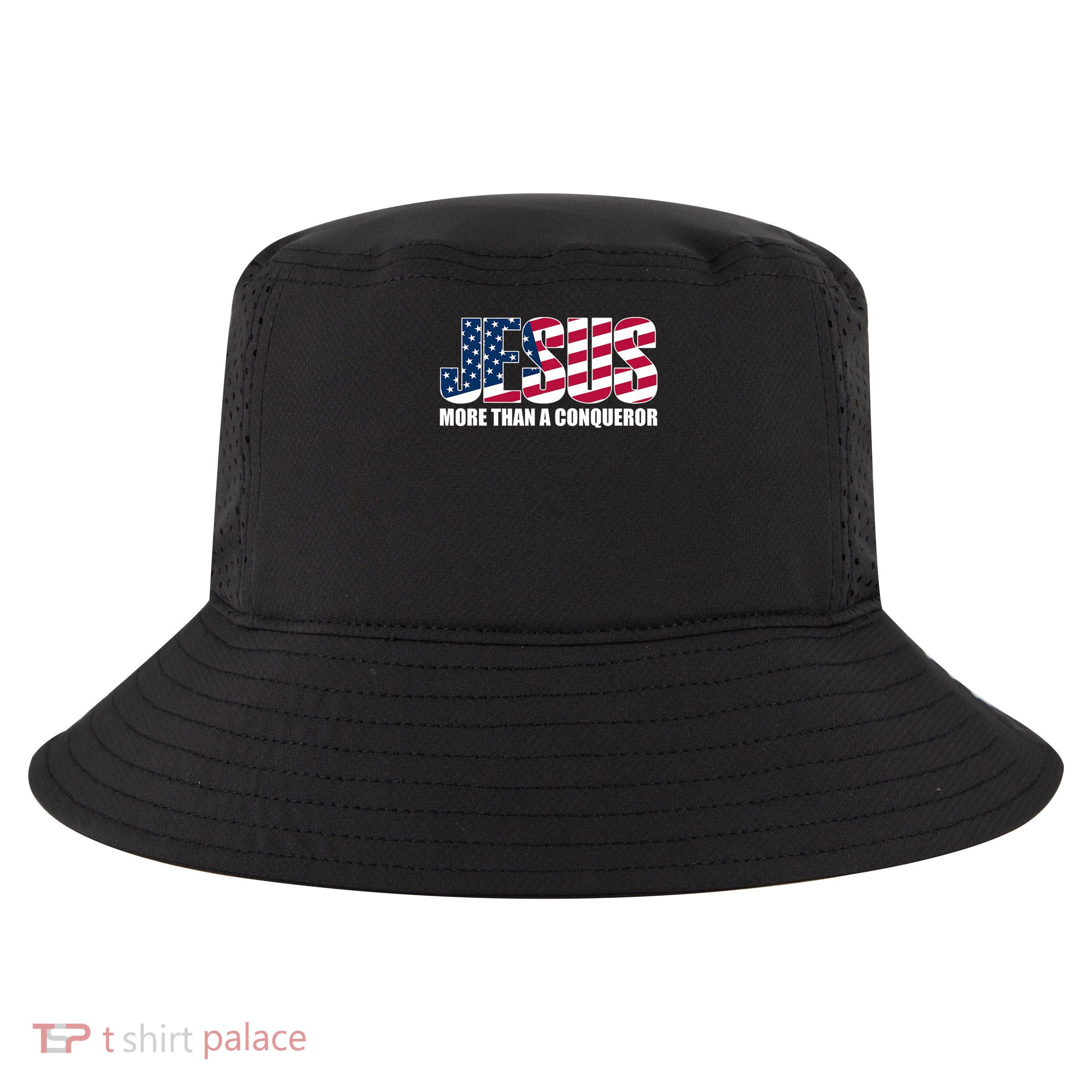 Jesus More Than A Conqueror Cool Comfort Performance Bucket Hat