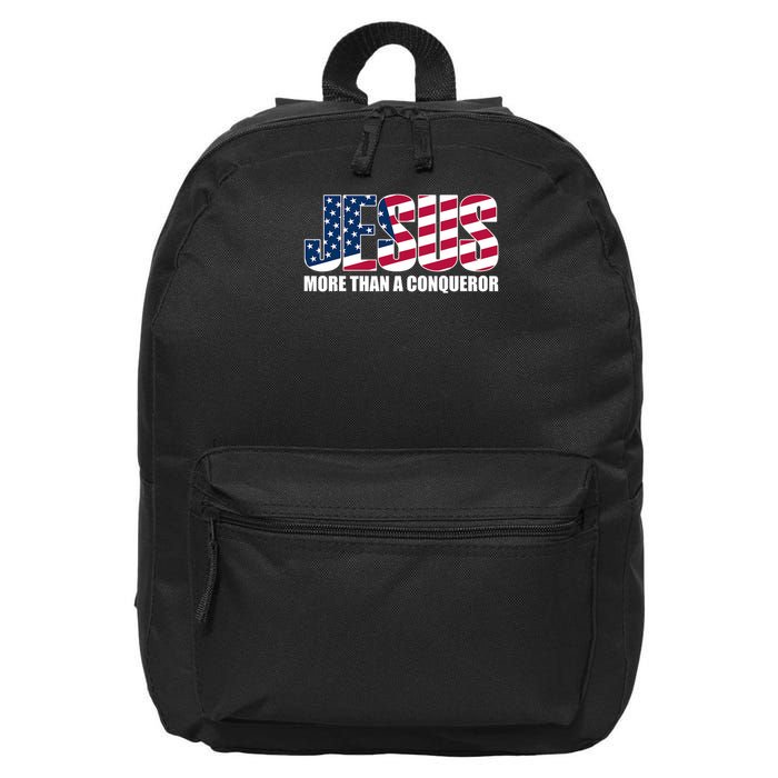 Jesus More Than A Conqueror 16 in Basic Backpack