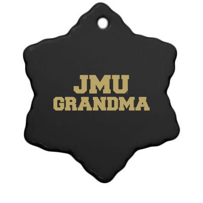 James Madison University JMU Dukes Grandma Ceramic Star Ornament