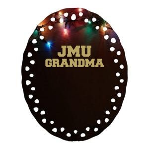 James Madison University JMU Dukes Grandma Ceramic Oval Ornament