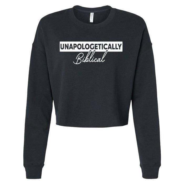 John Mason Unapologetically Biblical Cropped Pullover Crew