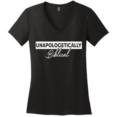 John Mason Unapologetically Biblical Women's V-Neck T-Shirt