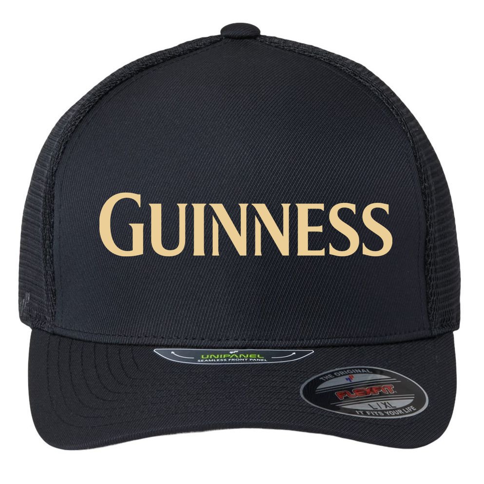 Joe Montana Wearing Guinness Flexfit Unipanel Trucker Cap