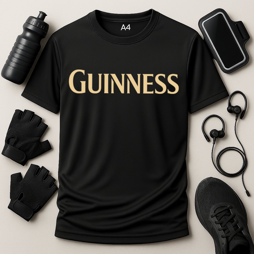 Joe Montana Wearing Guinness Performance Shirt