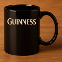 Joe Montana Wearing Guinness 11oz C Handle Ceramic Mug