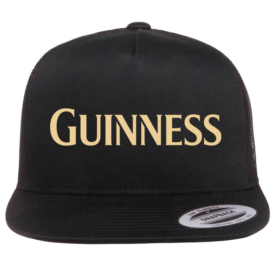 Joe Montana Wearing Guinness Flat Bill Trucker Hat