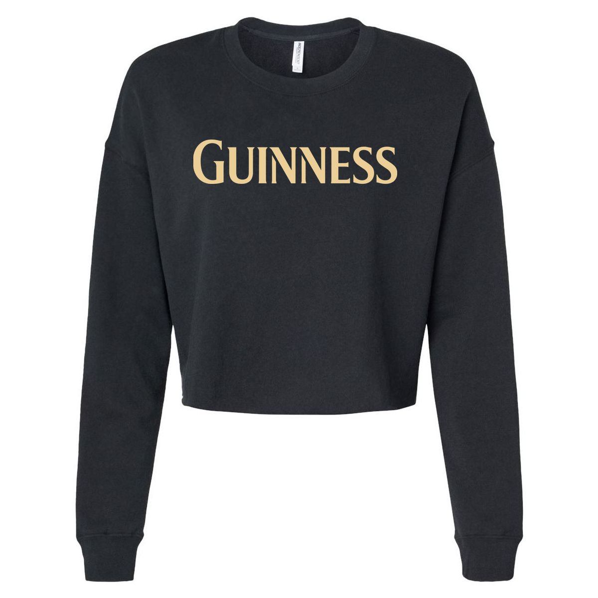Joe Montana Wearing Guinness Cropped Pullover Crew