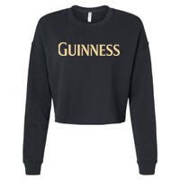 Joe Montana Wearing Guinness Cropped Pullover Crew