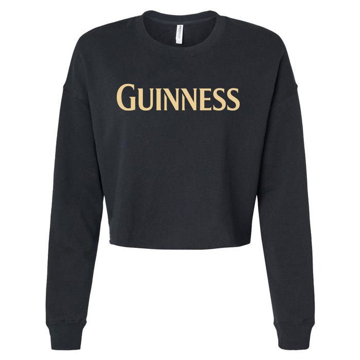 Joe Montana Wearing Guinness Cropped Pullover Crew