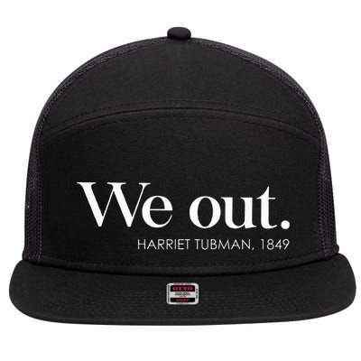 Juneteenth Melanin We Out Harriet Rail Road 7 Panel Mesh Trucker Snapback Hat