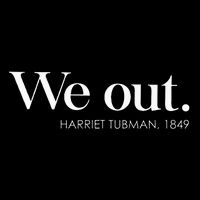 Juneteenth Melanin We Out Harriet Rail Road Drawstring Bag