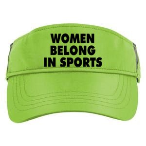 Jomboy Media Women Belong In Sports Adult Drive Performance Visor