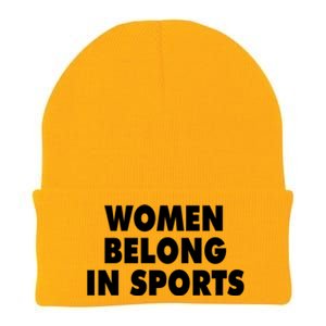 Jomboy Media Women Belong In Sports Knit Cap Winter Beanie