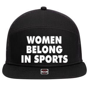 Jomboy Media Women Belong In Sports 7 Panel Mesh Trucker Snapback Hat