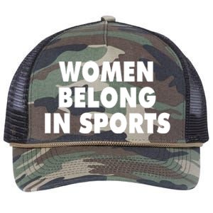 Jomboy Media Women Belong In Sports Retro Rope Trucker Hat Cap