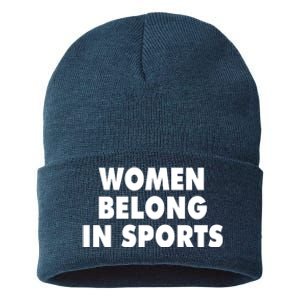 Jomboy Media Women Belong In Sports Sustainable Knit Beanie