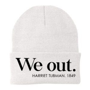 Juneteenth Melanin We Out Harriet Rail Road Knit Cap Winter Beanie