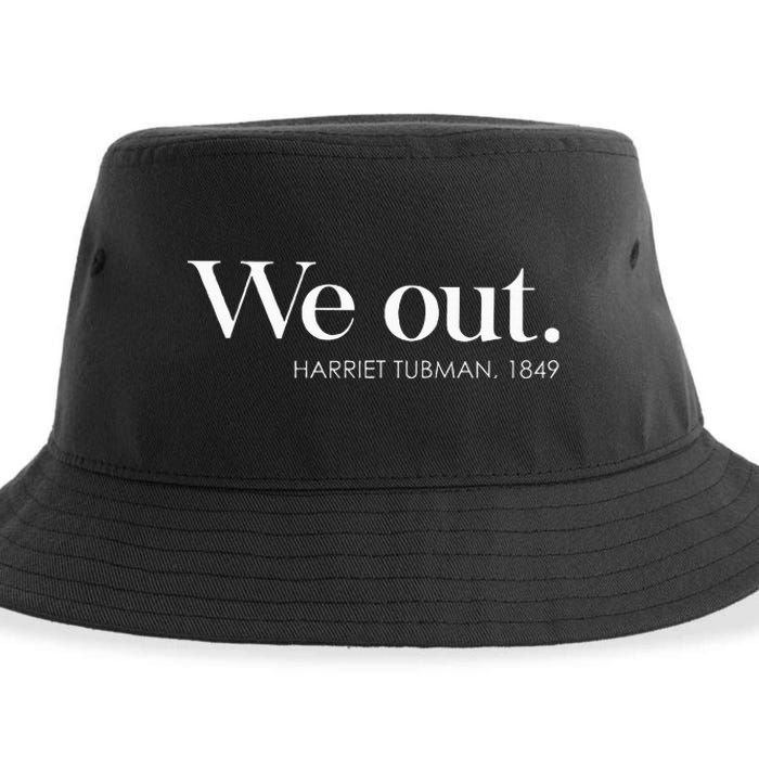 Juneteenth Melanin We Out Harriet Rail Road Sustainable Bucket Hat