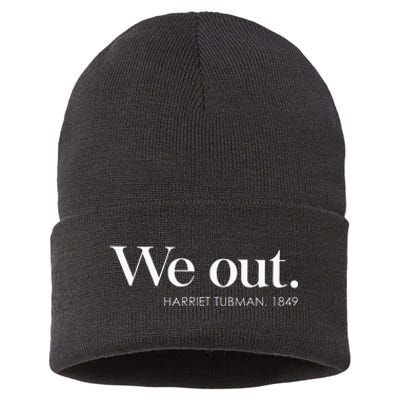 Juneteenth Melanin We Out Harriet Rail Road Sustainable Knit Beanie