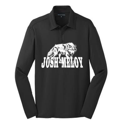 Josh Meloy Wolf Silk Touch Performance Long Sleeve Polo