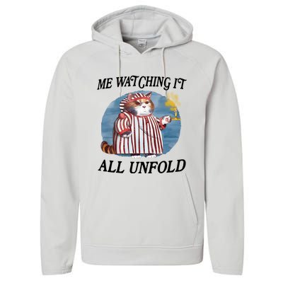 Jmcgg Me Watching It All Unfold Performance Fleece Hoodie