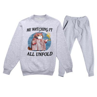 Jmcgg Me Watching It All Unfold Premium Crewneck Sweatsuit Set