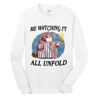 Jmcgg Me Watching It All Unfold Tall Long Sleeve T-Shirt