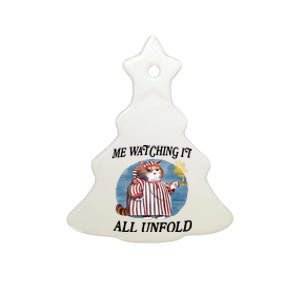 Jmcgg Me Watching It All Unfold Ceramic Tree Ornament