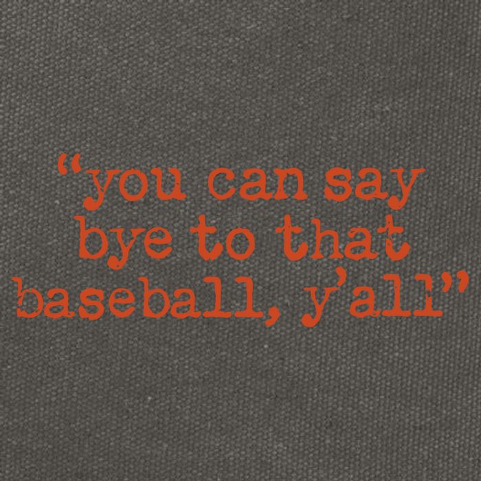 Julia Morales You Can Say Bye To That Baseball YAll Cotton Canvas Backpack