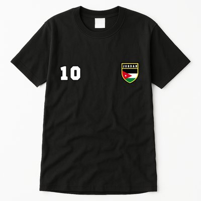 Jordan Number 10 Soccer Flag Football Ten Jersey Tall T-Shirt