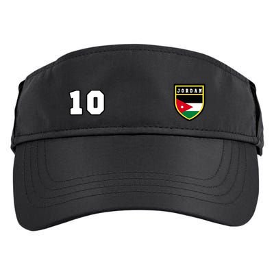 Jordan Number 10 Soccer Flag Football Ten Jersey Adult Drive Performance Visor