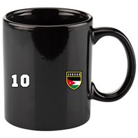 Jordan Number 10 Soccer Flag Football Ten Jersey 11oz C Handle Ceramic Mug
