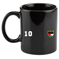 Jordan Number 10 Soccer Flag Football Ten Jersey 11oz C Handle Ceramic Mug