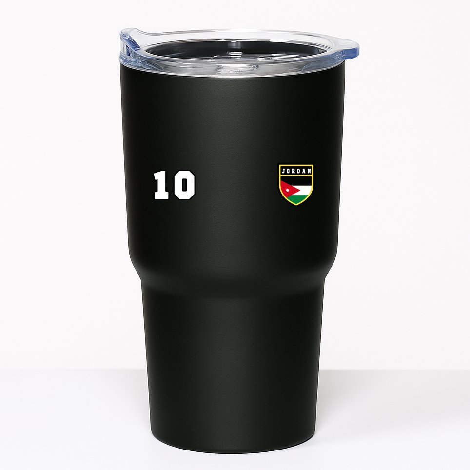 Jordan Number 10 Soccer Flag Football Ten Jersey Tumbler