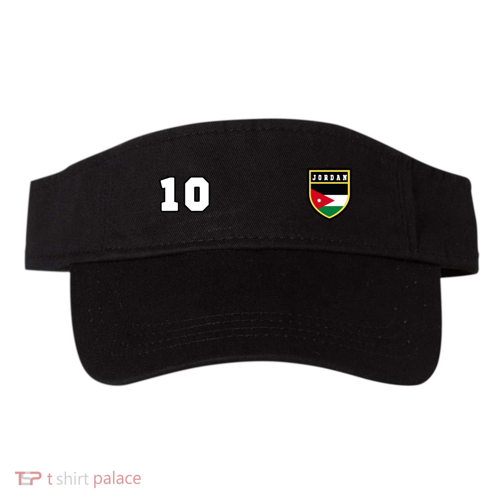 Jordan Number 10 Soccer Flag Football Ten Jersey Visor