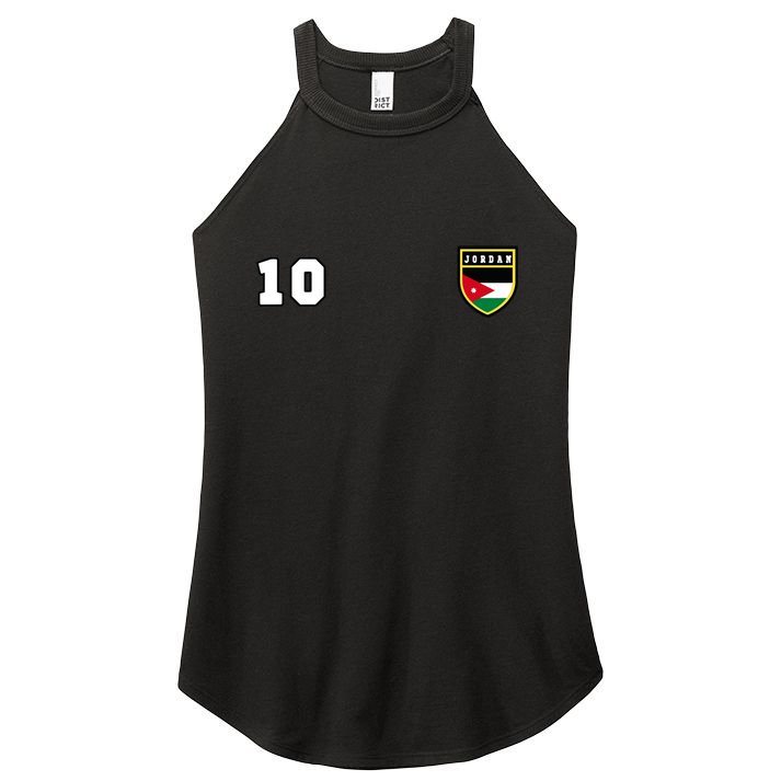 Jordan Number 10 Soccer Flag Football Ten Jersey Women's Perfect Tri Rocker Tank