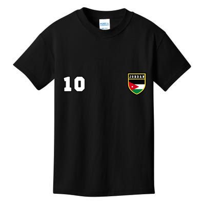 Jordan Number 10 Soccer Flag Football Ten Jersey Kids T-Shirt