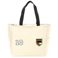 Jordan Number 10 Soccer Flag Football Ten Jersey Zip Tote Bag