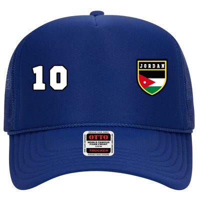 Jordan Number 10 Soccer Flag Football Ten Jersey High Crown Mesh Back Trucker Hat