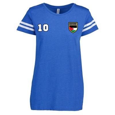 Jordan Number 10 Soccer Flag Football Ten Jersey Enza Ladies Jersey Football T-Shirt