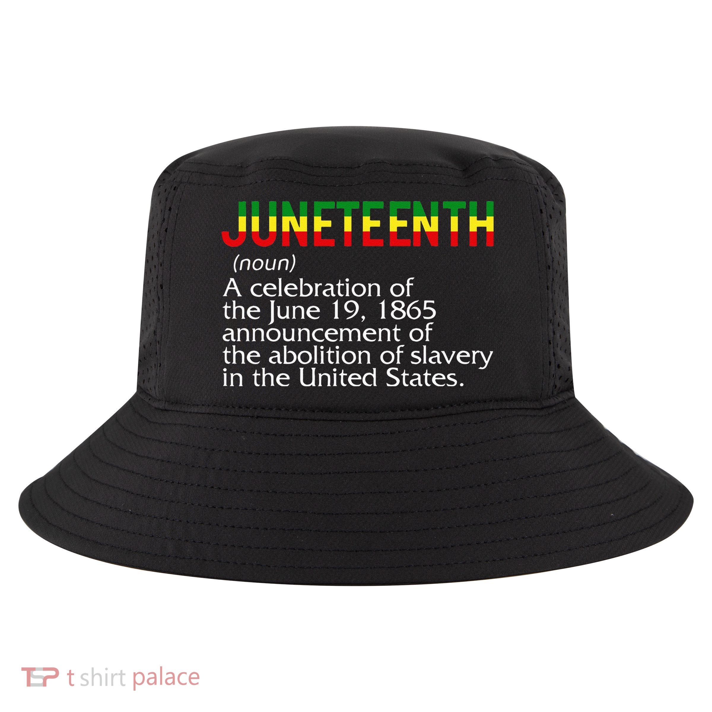 Juneteenth Noun A Celebration Held Annually 1865 Freedom Day Cool Comfort Performance Bucket Hat