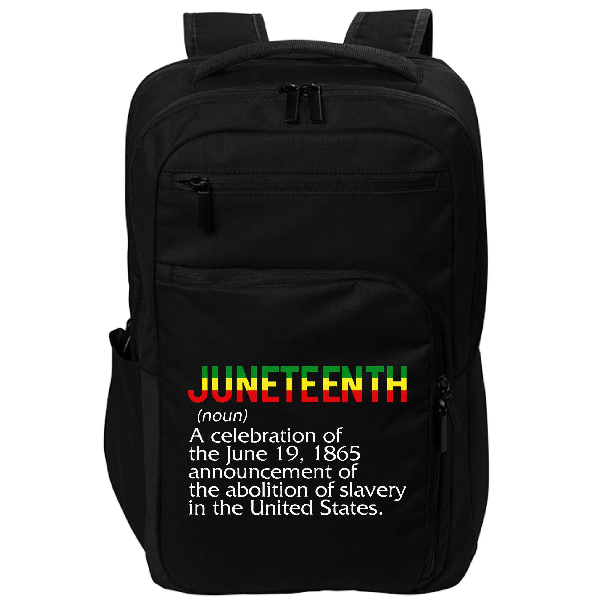 Juneteenth Noun A Celebration Held Annually 1865 Freedom Day Impact Tech Backpack